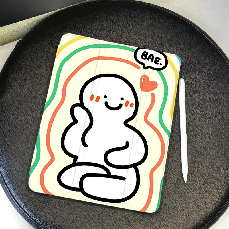 BAE Line Man Smart PU Case for IPad 10th Generation Case 2022 Ipad 2017 2018 9.7inch 10.2 9th 8th 7th Pro 11 2nd 3rd 4th Cover