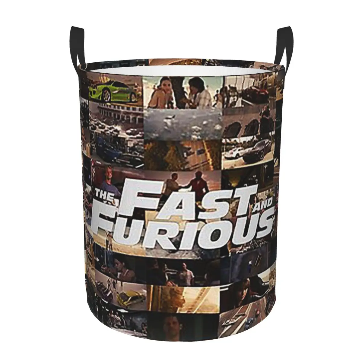 Fast And Furious Legends Tribute Folding Laundry Baskets Dirty Clothes Home Organizer Large Waterproof Bucket For Home Kids