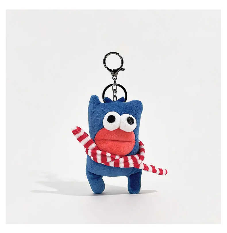 Ugly Cute Doll, Booth Hand Monster Bag Keychain Pendant Funny Student Schoolbag Pendant Gift Car Charm Christmas Gift