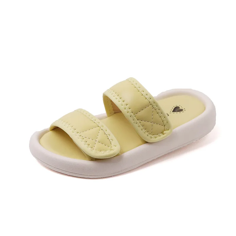 

Girls Slippers Outdoor Children Beach Shoes 2023 Summer New Boys Soft Soled Sandals Indoor Kids Flat Non-slip Flip-flops Slides