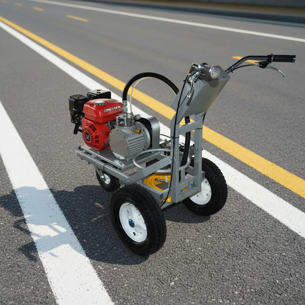 Cold Spray Paint Marking Machine Parking Lots Intersections And Sports Fields Pavement Marking Machine