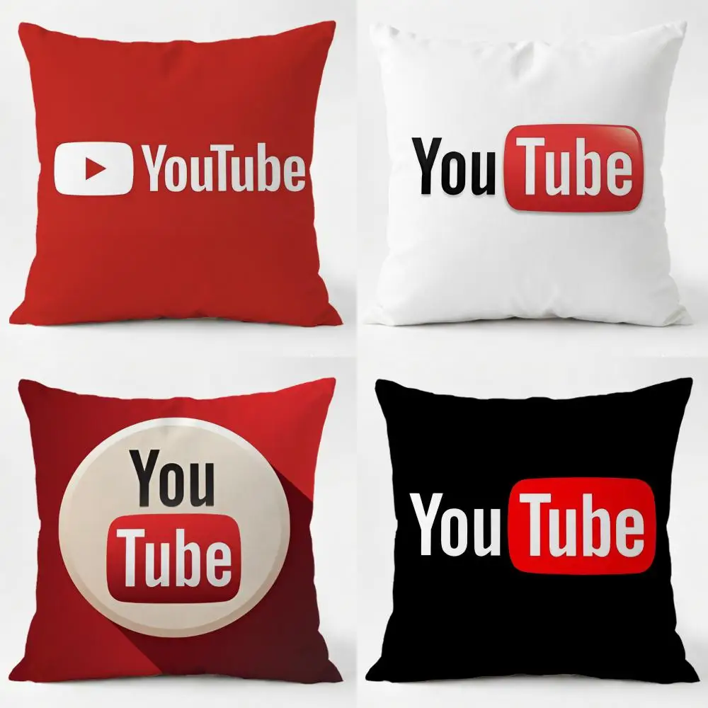 YouTube Cushion Cover comfort Daily Washable Linen Soft  for Sofa Bed Home Room Decor