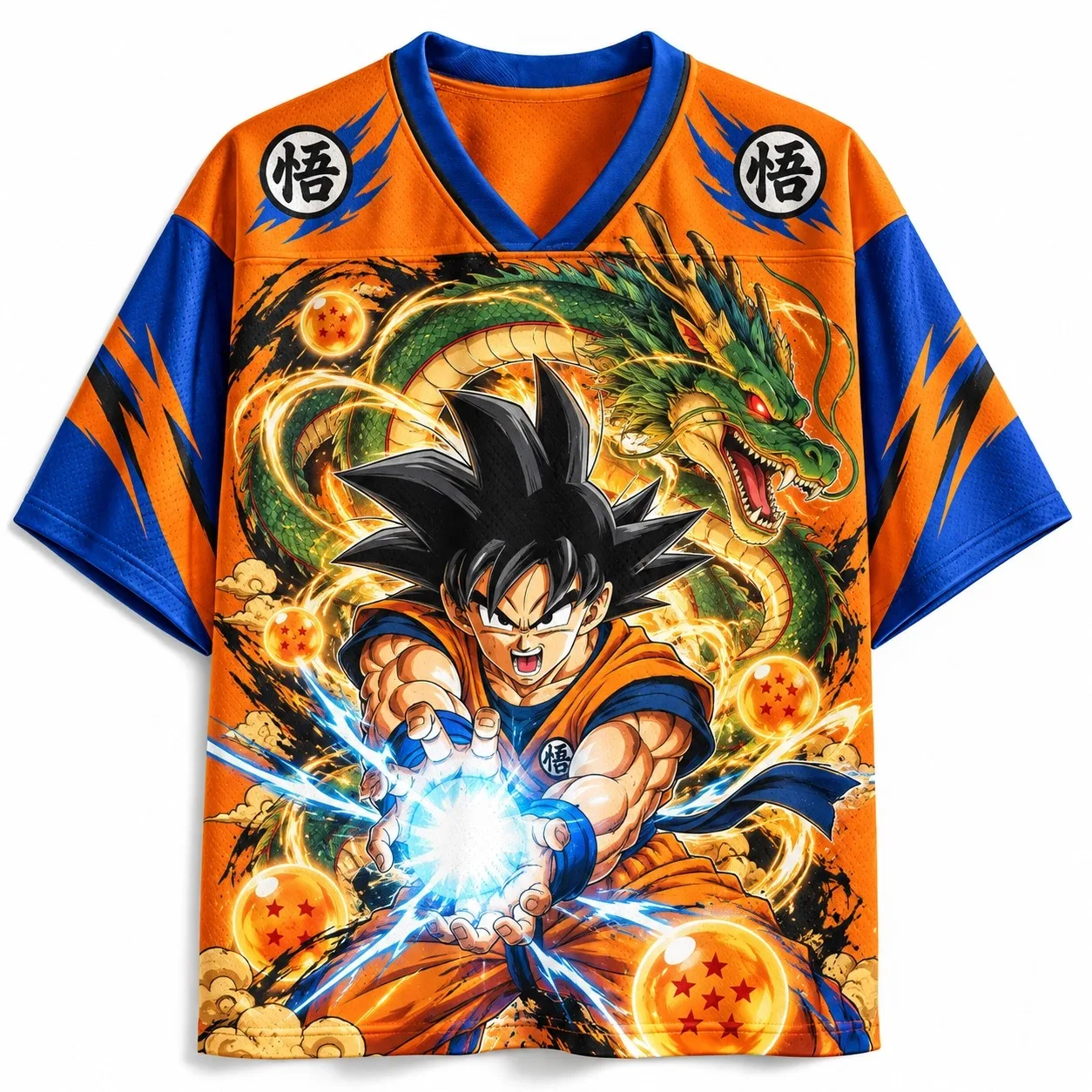 Bestselling New Wukong Multi Form Double-sided Printed V-neck Street Size Loose Quick Drying Sports Jersey Style Family T-shirt