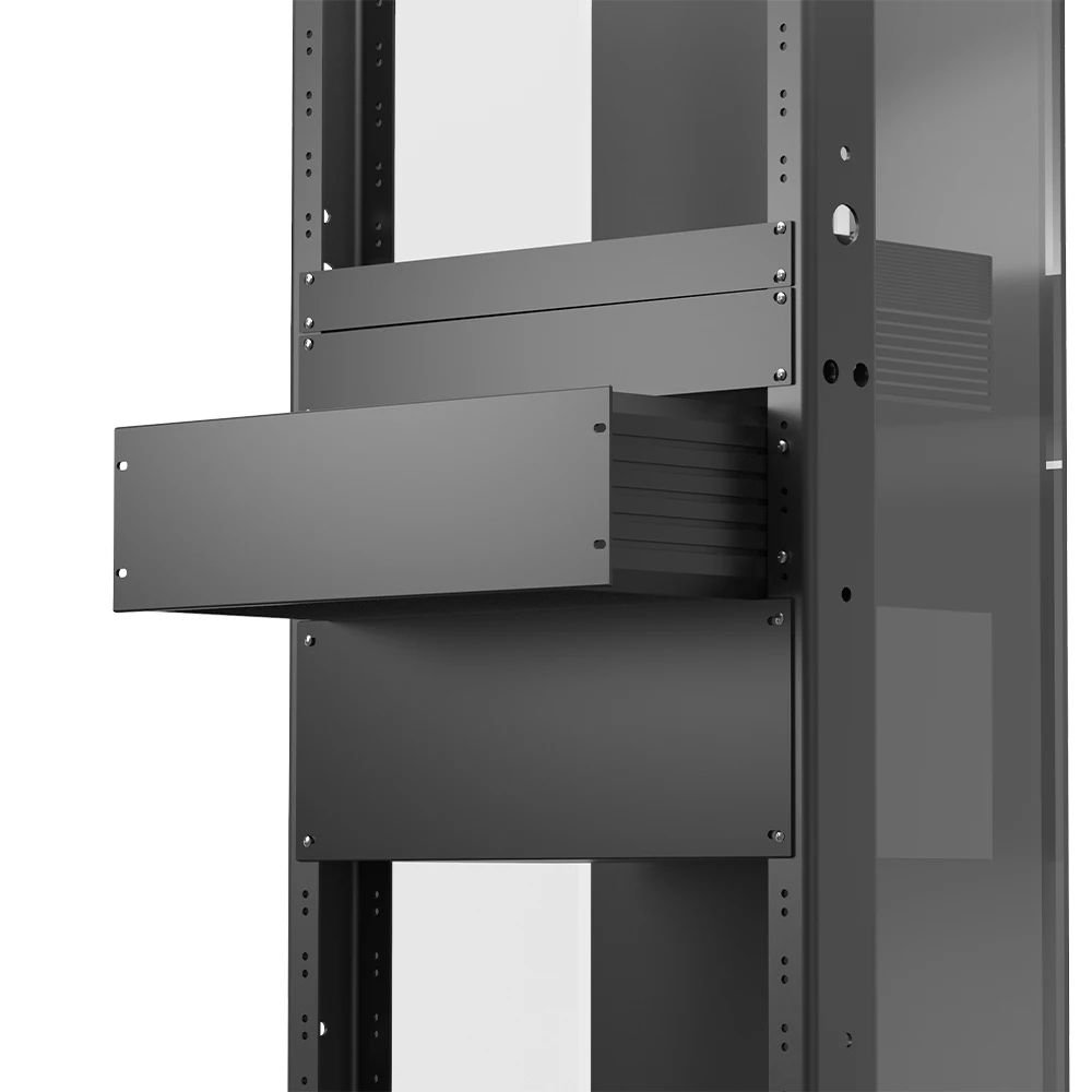 482W133H250L Extuded Strip Side Type Box 3U rackmount chassis 19 inch telecom cabinet rack server case