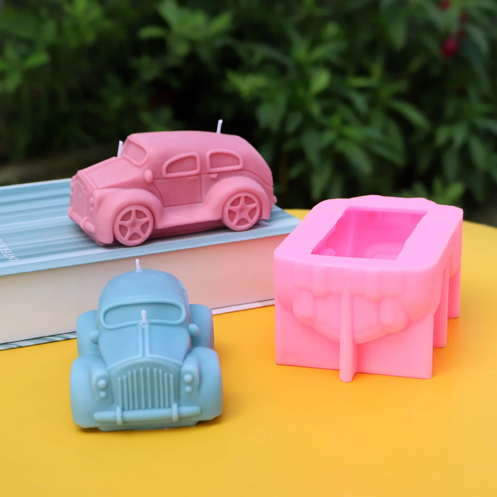 Vintage Car Classic car Candle Molds  Handmade Home Decoration Silicone Mold Aromatherapy Candle tools mold