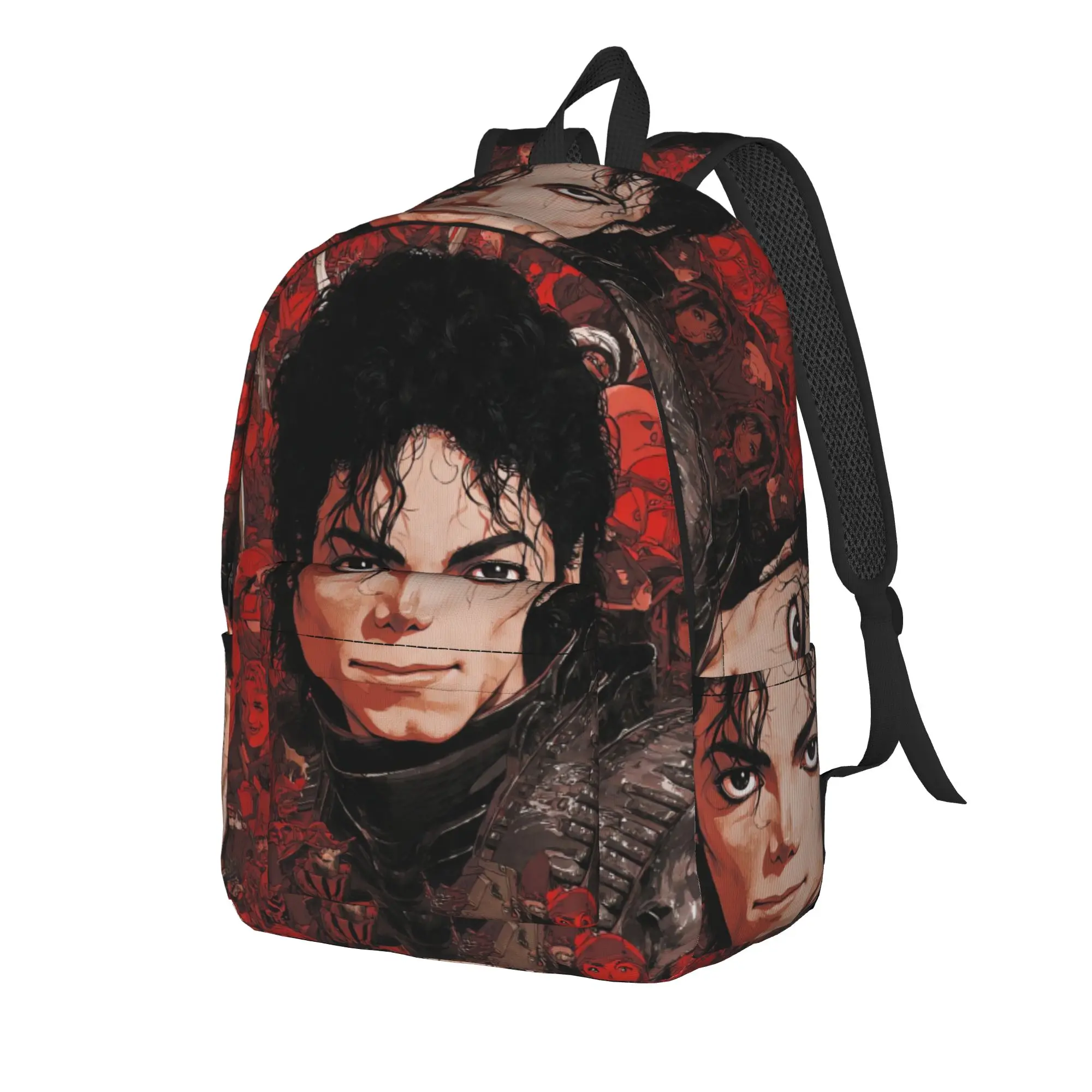 Michael Jacksons Musical Movie 2026 Backpack Male Lightweight Backpacks Polyester Pretty High School Bags Daily Design Rucksack