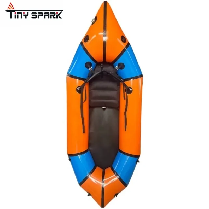 Customized factory direct sales inflatable ultra-light cheap 210D 420D TPU flat-bottomed calm water rafting boat