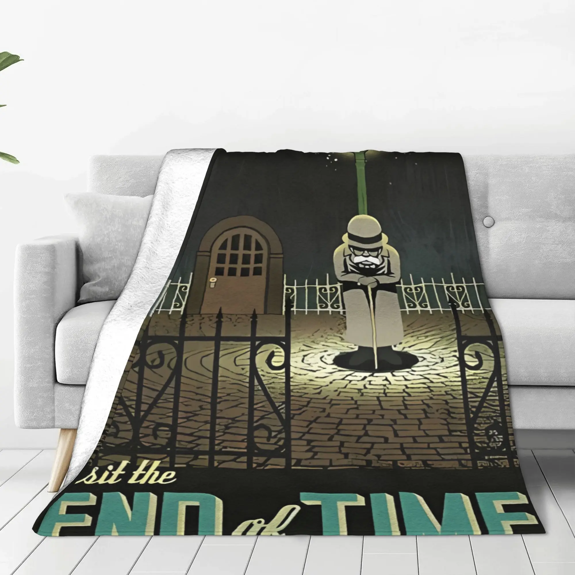 1PC Home Cute Room Decor End Of Time Poster Blanket Throw Blanket Chrono Trigger Novelty Warm Blanket All Season