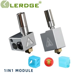 LERDGE 3D Printer Parts BP6 E3D V6 Volcano Hotend Module 0.4mm/0.8mm 1.75MM Nozzle Kit Bowden Extruder Hot End Accessories