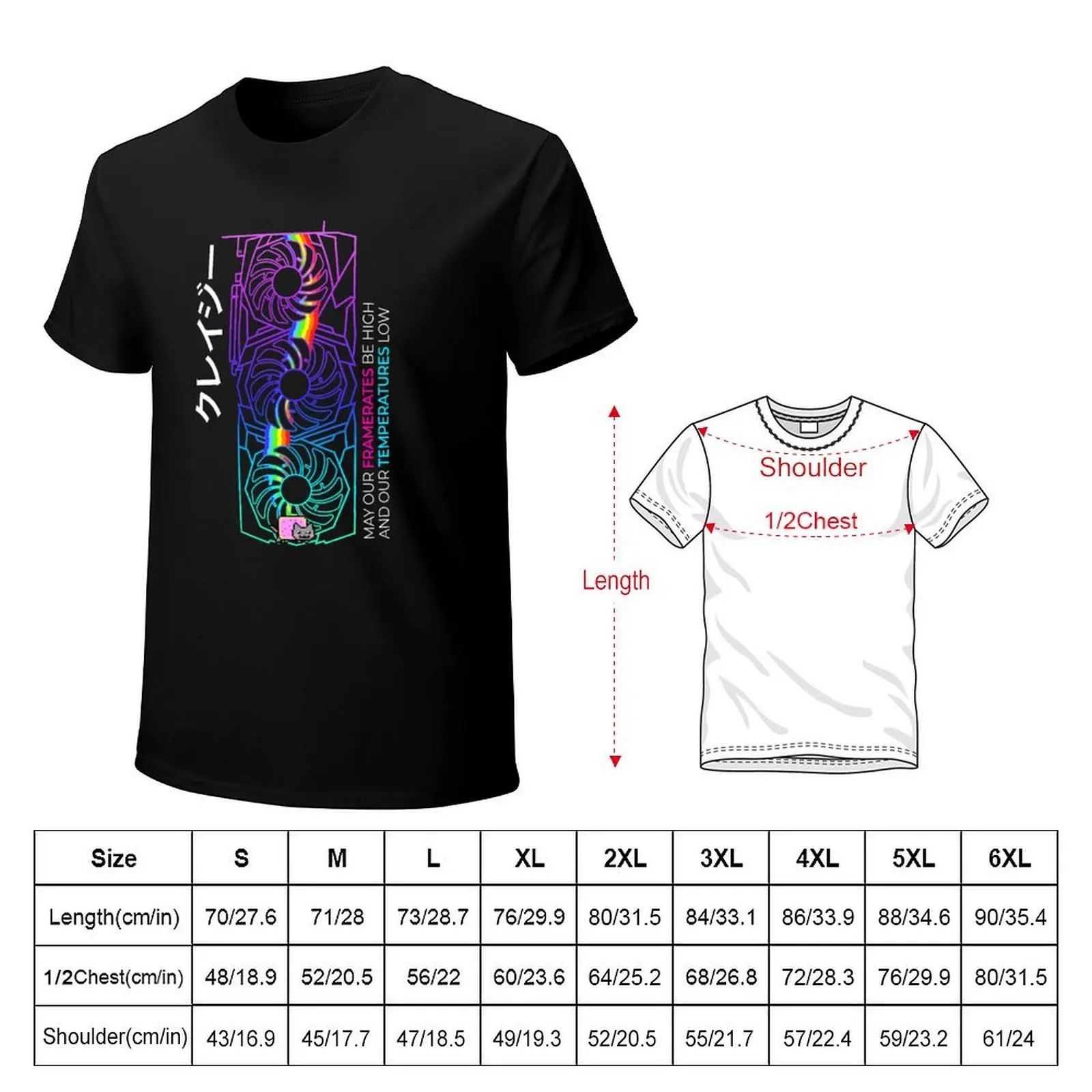 GPU RGB Graphics Card T-Shirt new edition boys whites anime clothes korean fashion men t shirt