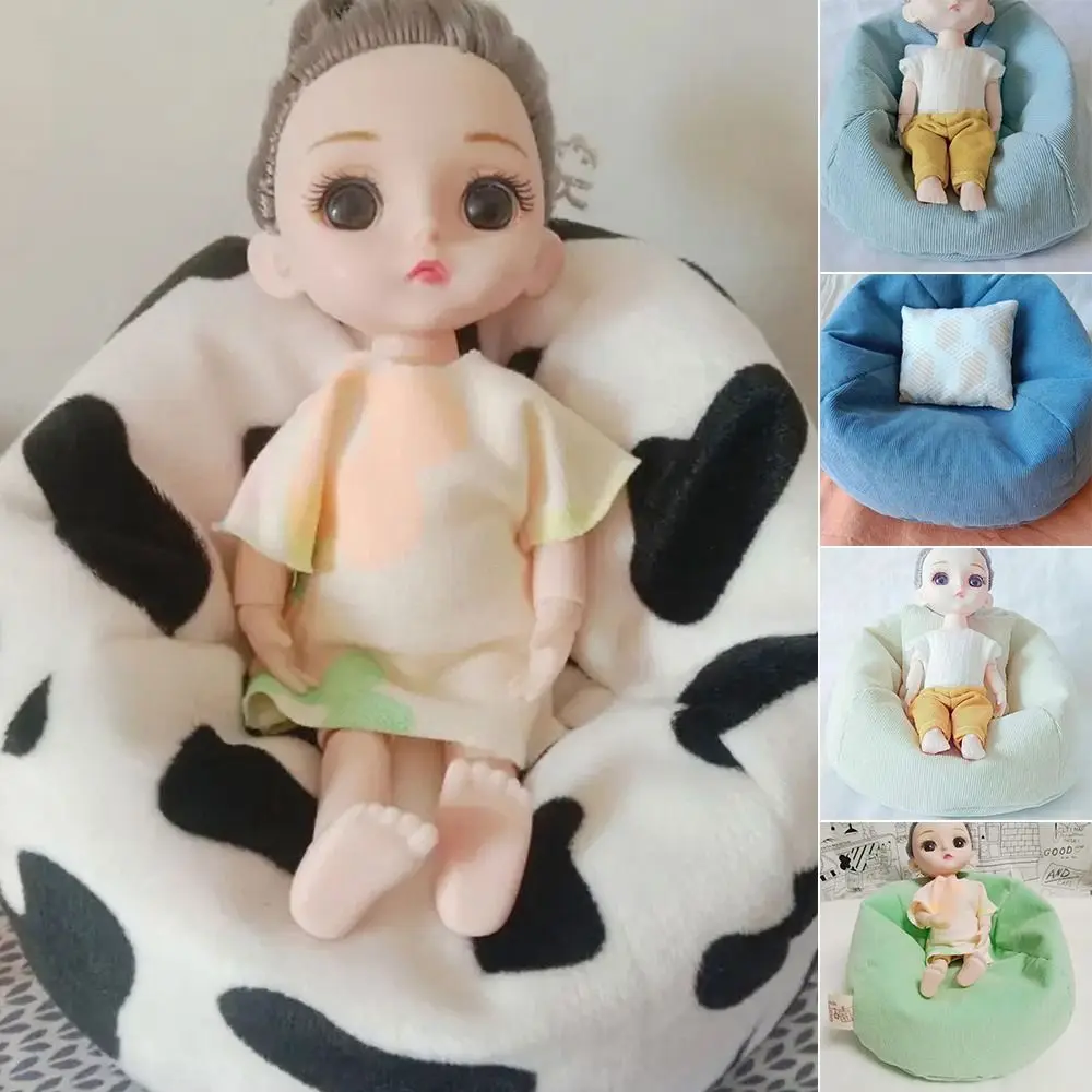 

DIY Doll Sofa New Accessorie Kids Pretend Play Cloth Sofa Gifts Toy Doll Pillow 17CM Labubu