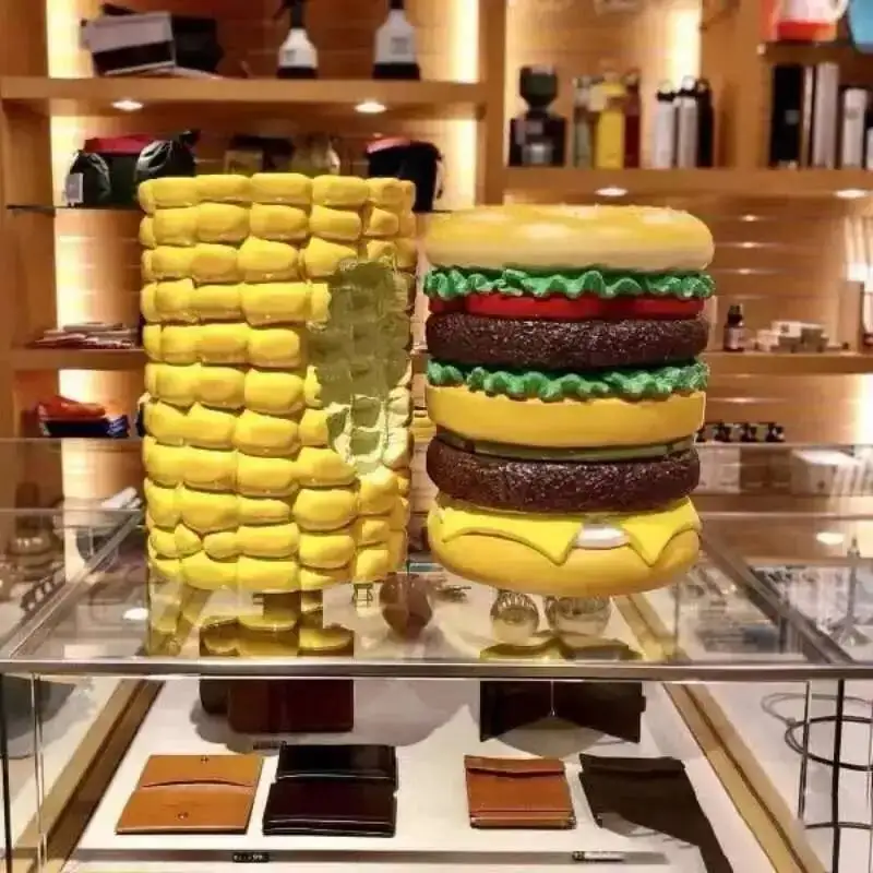 Macaron Ice cream, decoration, corn stool, resin trendy home burger low chair, stool decoration gift living room stool