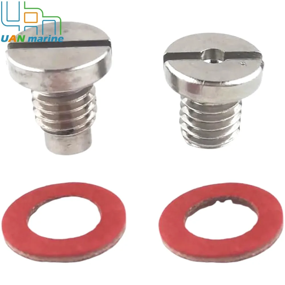 90340-08002-00 688-45341 Lower Unit Drain Plug Straight Screw Plug Kit For Yamaha Outboard 9.9-300HP 90430-08003