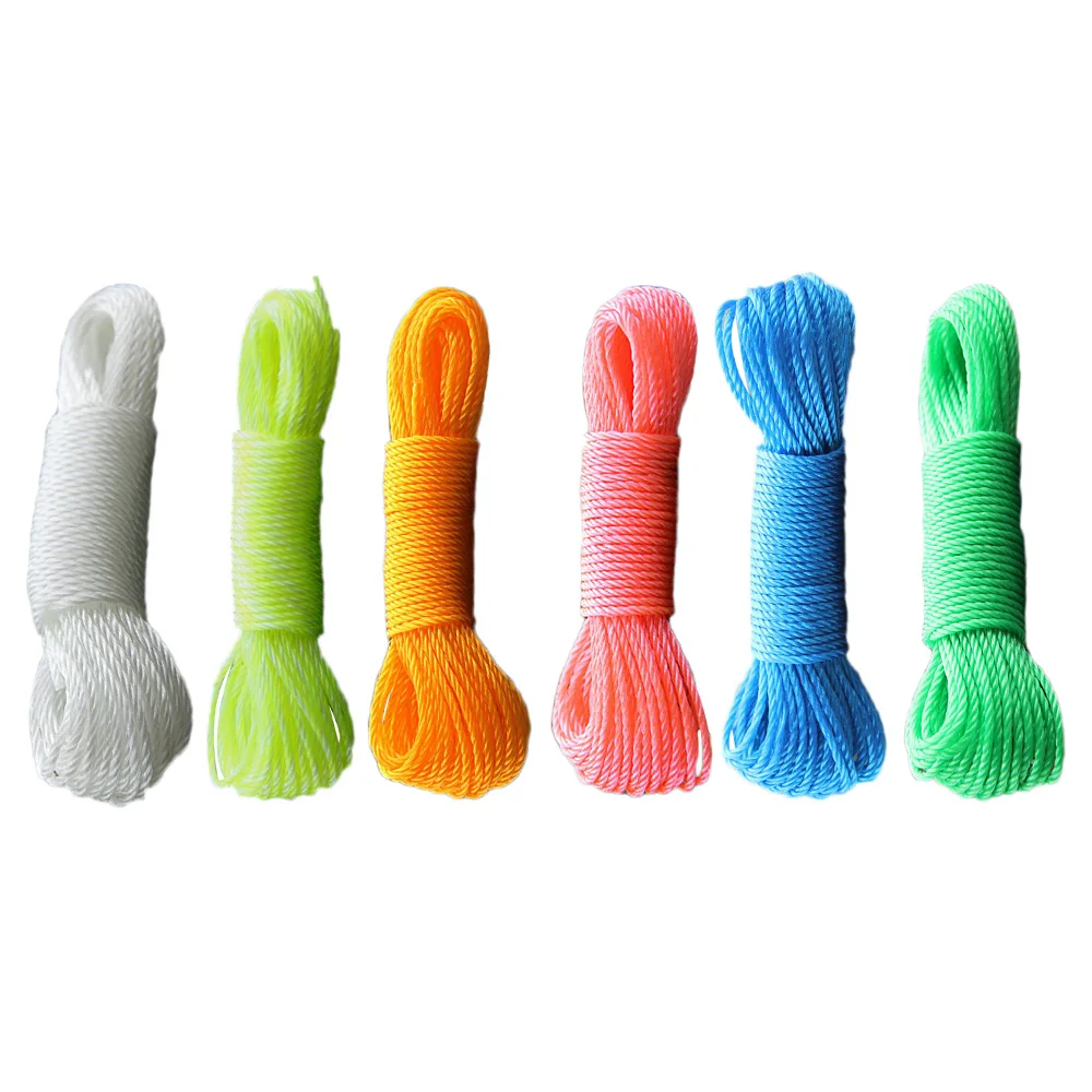 10/20M Braided Nylon Rope Polypropylene Rope Climbing Boat Yacht Sailing Line Pulley Rope Survival Parachute Cord Clothesline