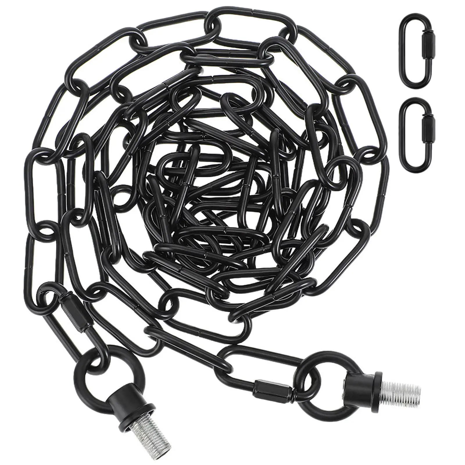Black Chain for Hanging Lights Adjustable Extension Chain Pendant Crystal Chandelier Lighting Fixtures Ceiling Canopy Kit
