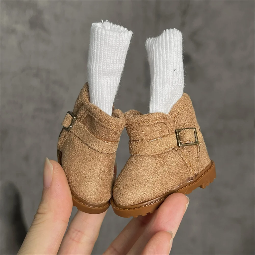 BJD doll shoes suitable for  1/6 size Warm and versatile snow boots and cotton shoes doll accessories (1 points)