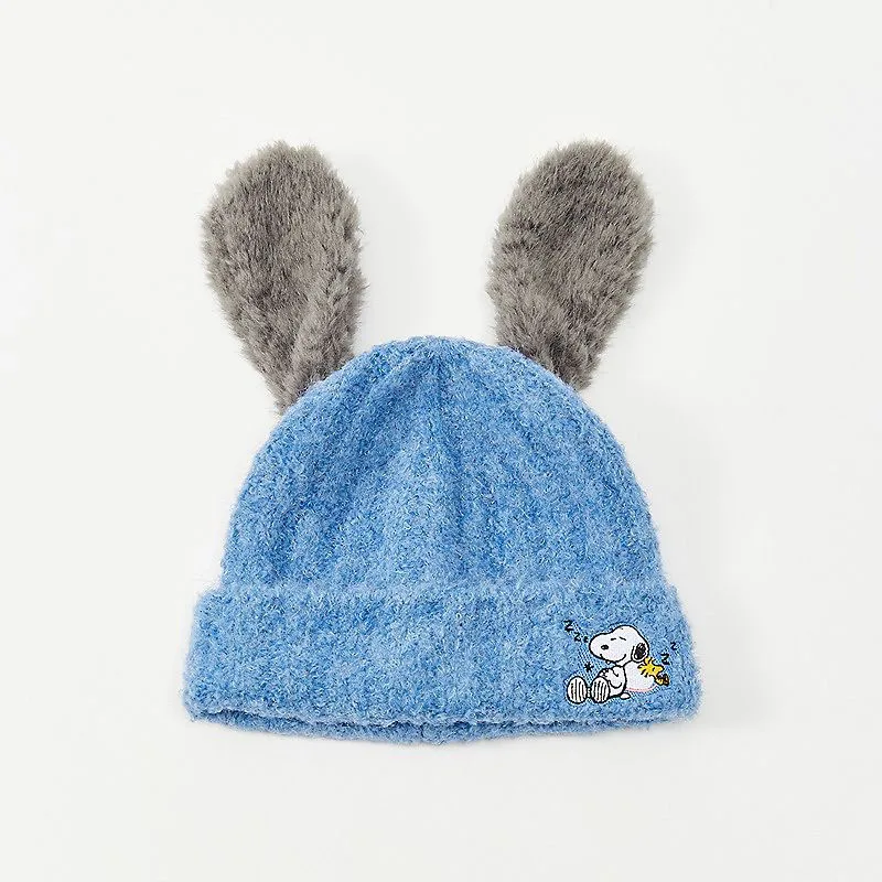 bonnet-a-oreilles-en-peluche-snoopys-kawaii-bonnet-tricote-mignon-de-dessin-anime-doux-et-chaud-mode-hivernale-decontracte-pour-fetes-cosplay-couvre-chef-decoratif