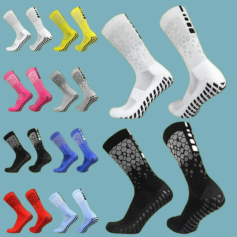 3/5 Pairs High Quality Men's Football Sports Socks Breathable Light Men High Tube Socks Comfortable Anti Slip Men's Soccer Socks