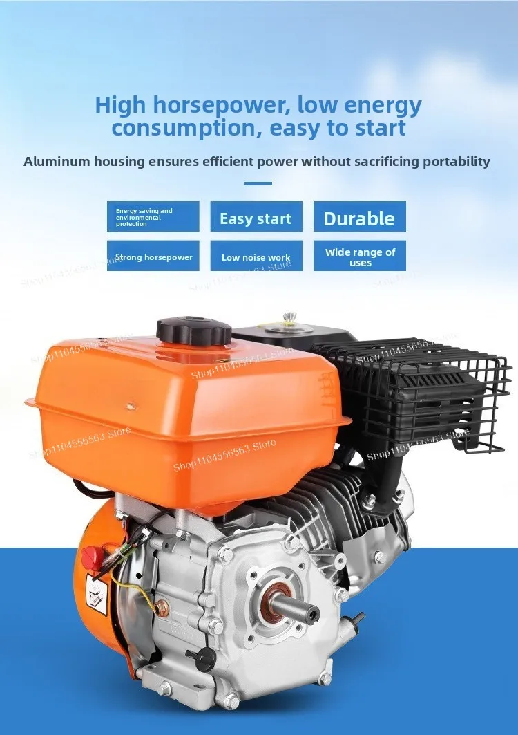 168F 170F 190F 4-Stroke G Engine for Trowel Machine and Cultivator, Power Unit for Agriculture and Outdoor Use
