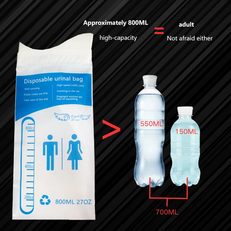 1PC Auto Outdoor Travel Emergency Disposable WC Vomiting Bolsas For Woman Man Children 700/800ML Portable Car Toilet Urine Bag