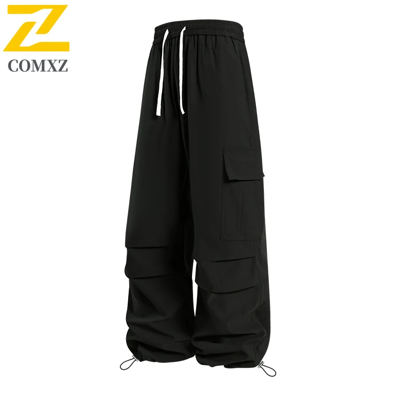 

Men's Cargo Pants Retro Japanese Style Spring-Autumn Waterproof Windproof Loose Fit Streetwear Multi-Pocket SportsTrousers 2025