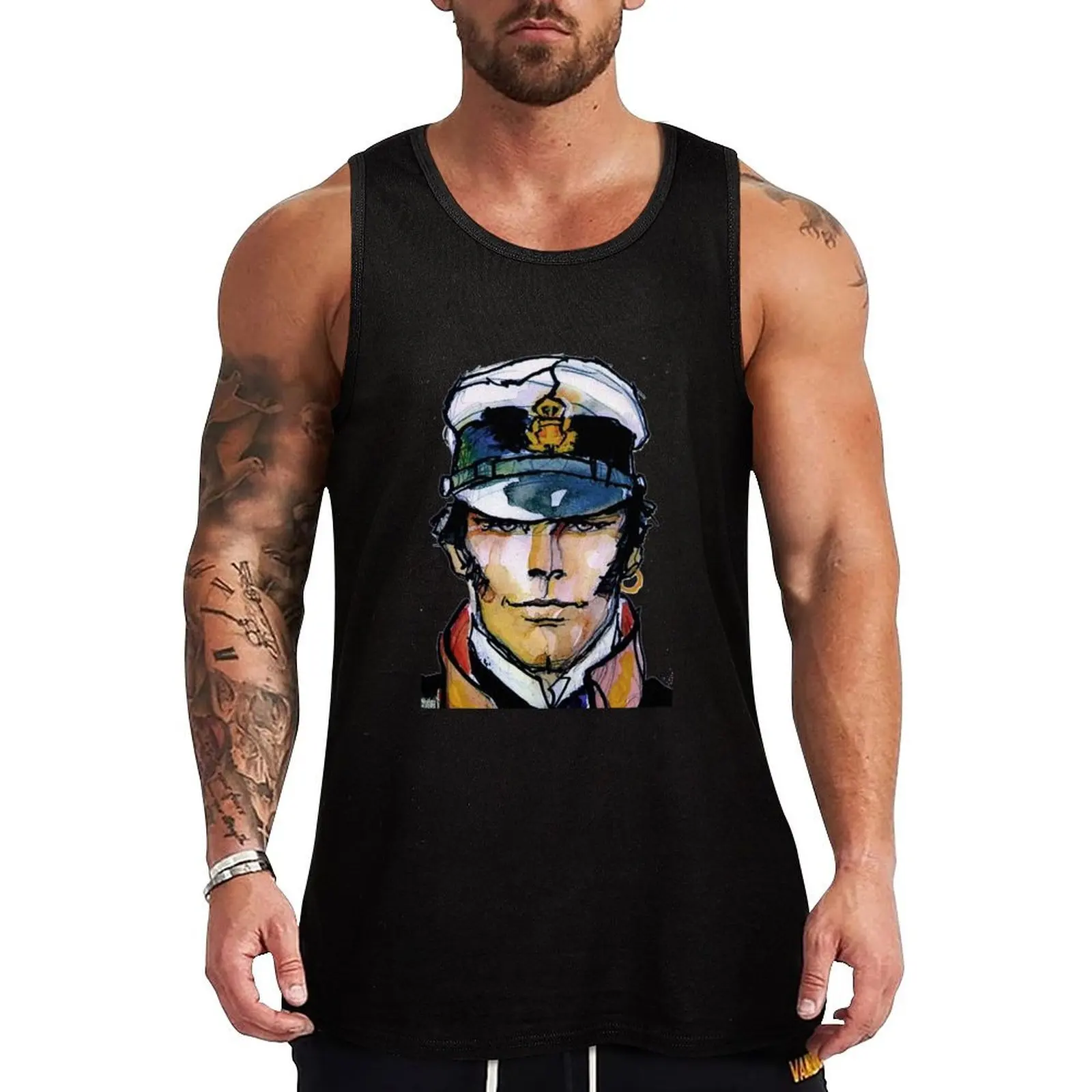 corto maltese Tank Top Essential Sleeveless Shirt Solid Basic Tank Top
