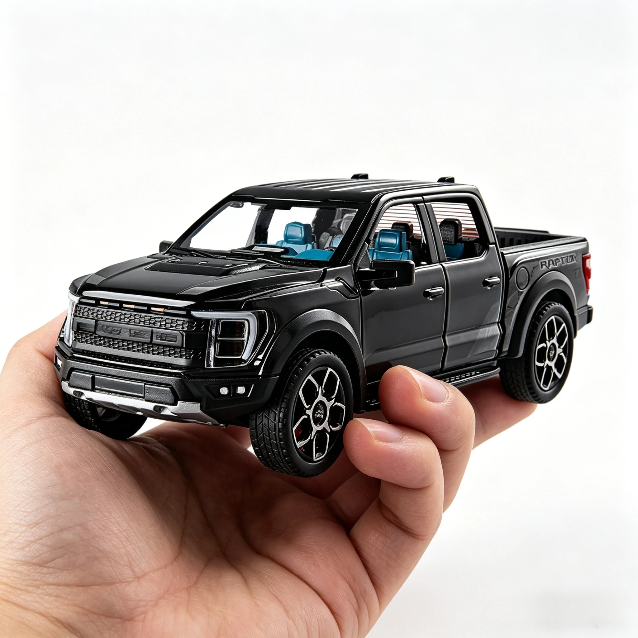 

1:20 Raptor F150 Pickup Truck Alloy Model Car Toy Diecasts Metal Casting Sound and Light Car Toys For Children Vehicle