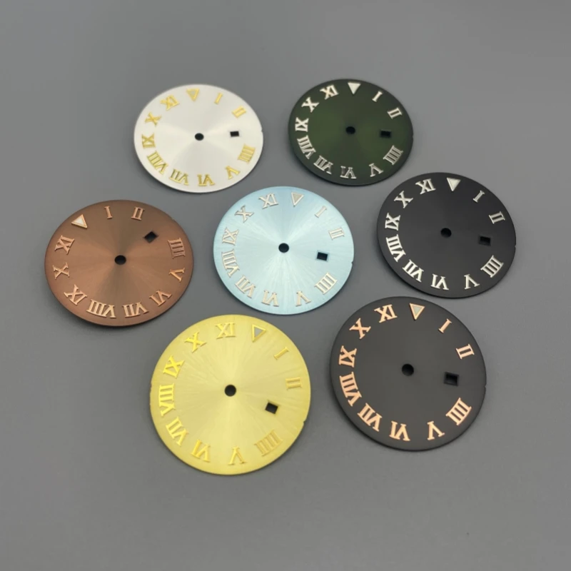 

24.2mm Women's Watch Dial Luminous Log Watch Accessories No logo for NH05 NH06 Movement Watch Faces for Our 31mm Case Accessory