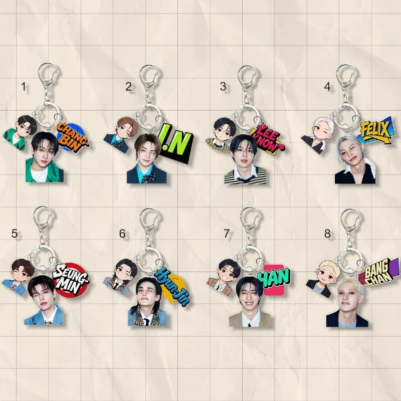 5CM Korean popular boy group SKZOO Felix Changbin Stray Kids keychain backpack pendant kpop gift