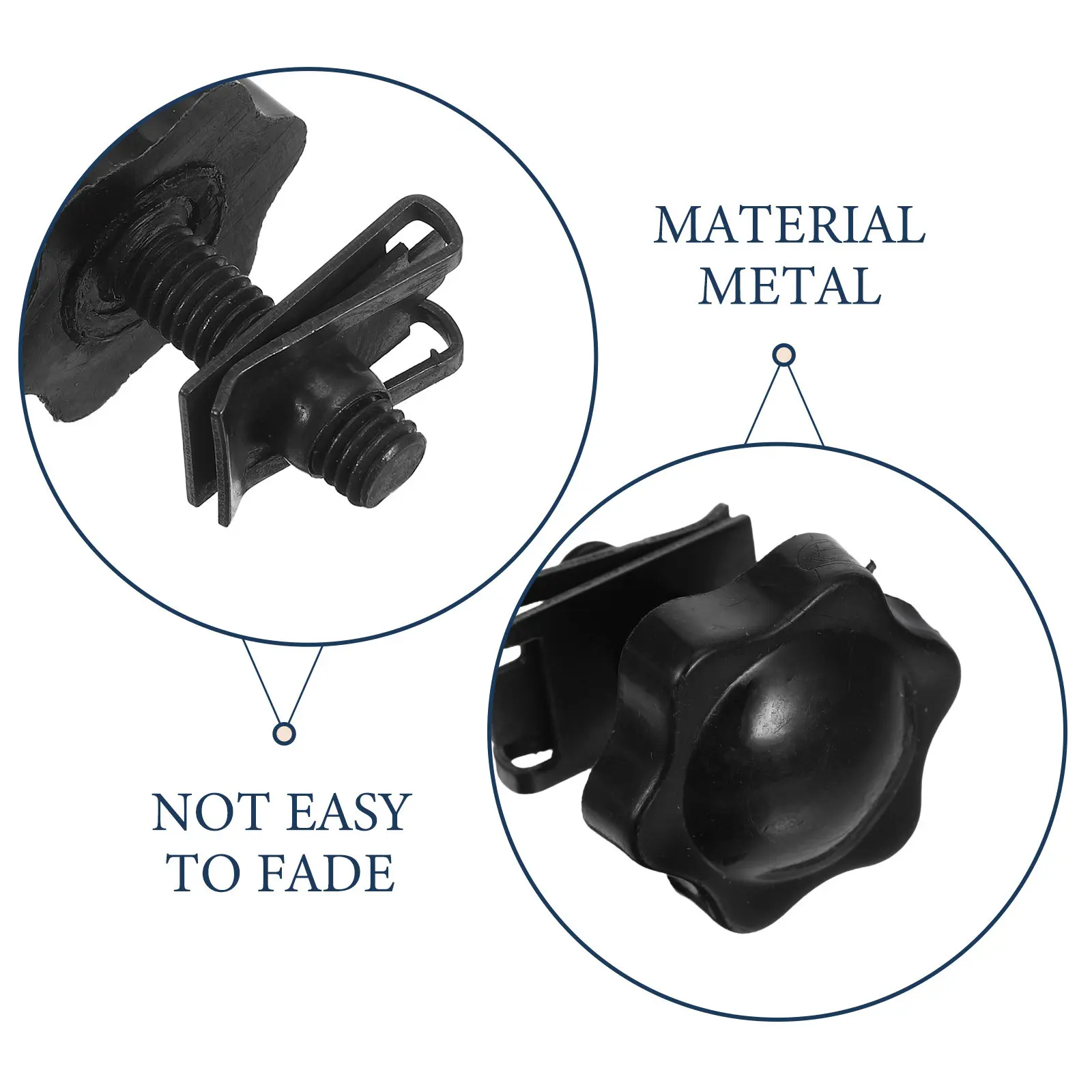 1Set Anti-Theft Motorcycle Security Bolts Black Metal Saddlebag Screws Side Case Fasteners Accessories Anti Theft Trunk Lock