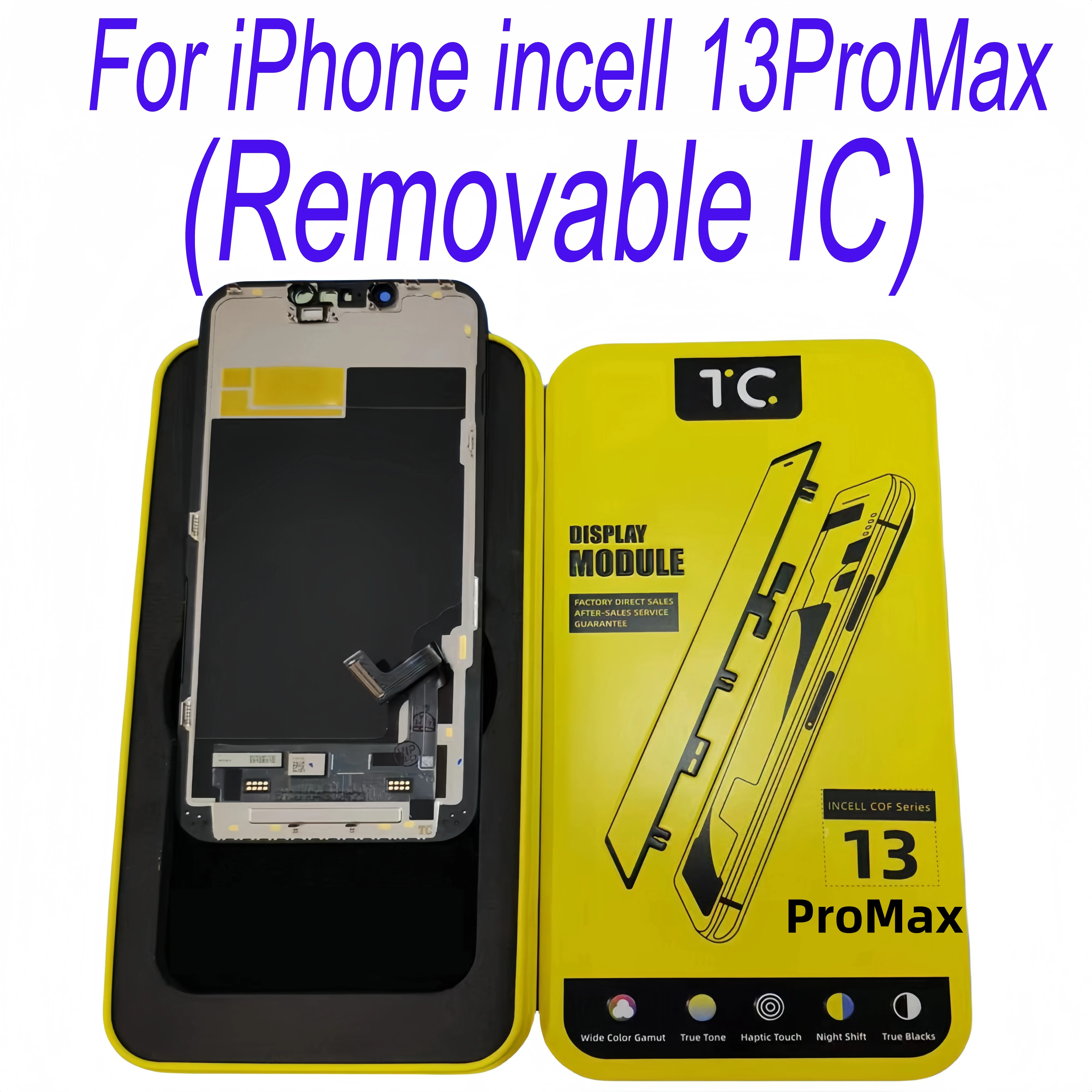 Dla iphone 13 pro max wymiana ekranu Z/bez układu scalonego incell Dla wyświetlacza iphone 13 pro max rozwiązuje nieoryginalny wyskakujący ekran