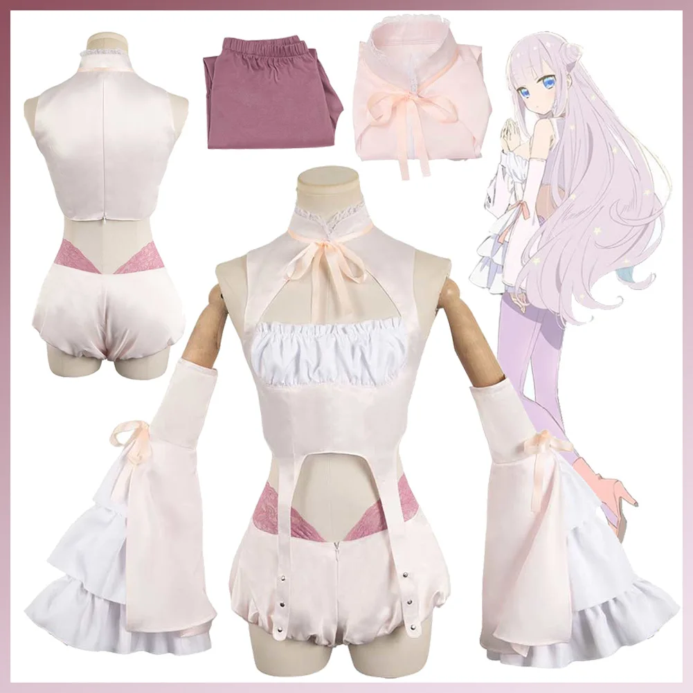 

Byakuya Cosplay Anime Magical Girl Evil Lieutenant Archenemies Costume Women Disguise Pink Outfits Adult Girls Halloween Suits