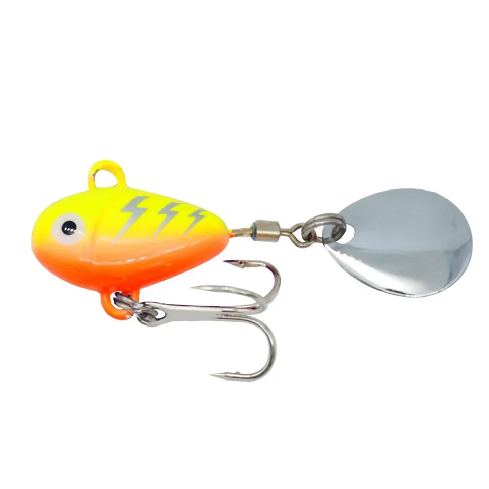 Zwicke 1 pçs 10g 2.1cm novo metal mini vib com colher isca de pesca equipamento de pesca pino crankbait vibração spinner afundando isca