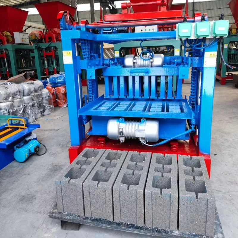 

Concrete Block Laying Machine Brick Layers Semi Automatic With Hand Trolley and Free Mould Factory Price