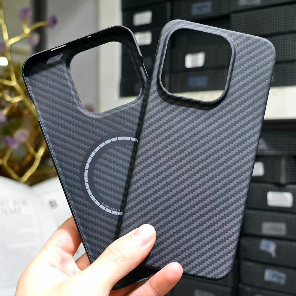 

Real Carbon Fiber Case for OnePlus 15 for Magsafe Case Magnetic Aramid Phone Cover for ONEPLUS 15 Ultra Thin Carbon Case Capa