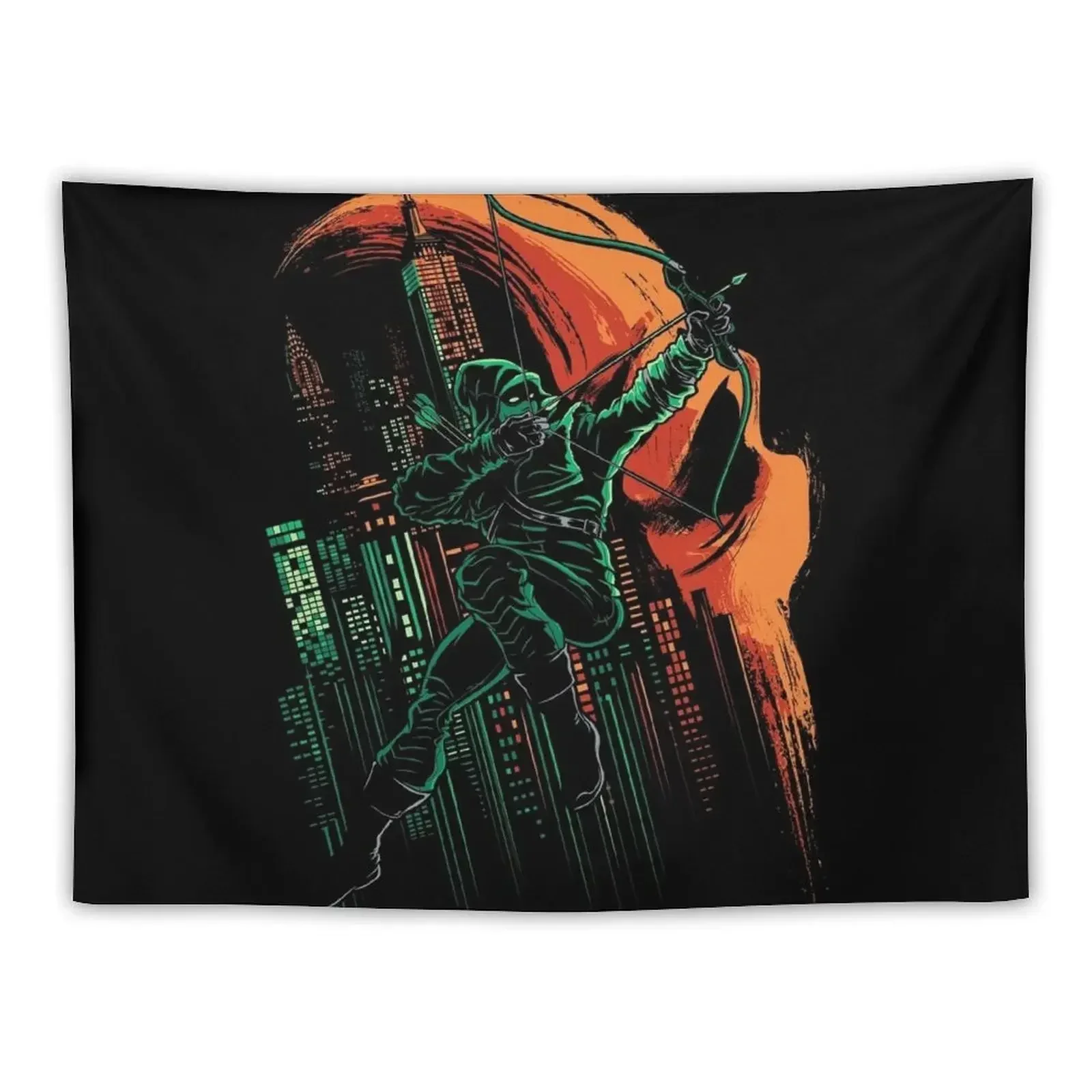 Green Vigilance Tapestry For Bedroom Aesthetic Room Decor Korean Wall Hangings Decoration Tapestry