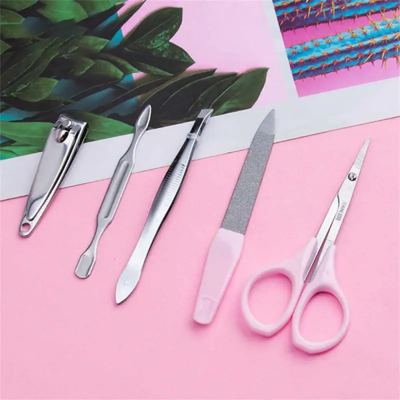 Eyebrow Clip Cartoon Easy To Clean Durable Multiple Uses Portable Beauty Products Beauty Manicure Set Stainless Steel Scissors