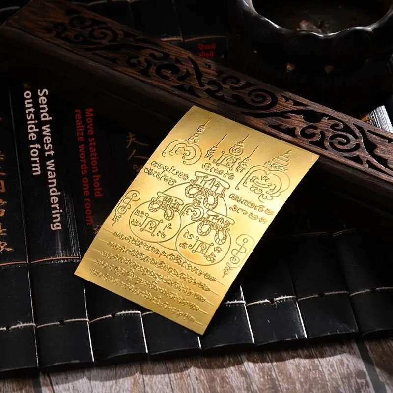 تميمة بوذا التايلاندية لعام 2025 مع الرونية الخاصة، وحقيبة المال، وديكور آلهة الحظ، وبطاقة ميمونة، وحسن سعيد #5