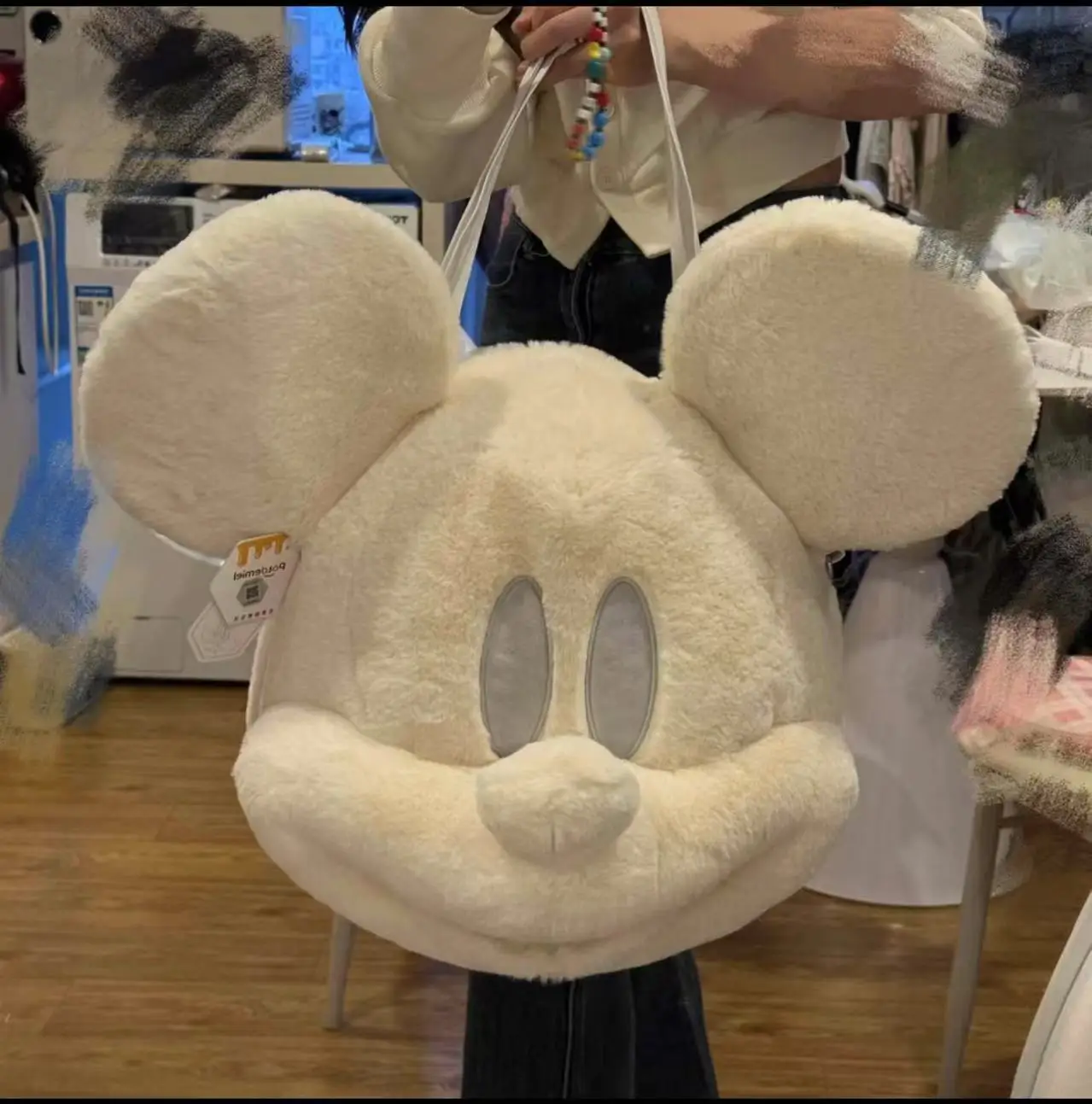 Sac à dos en peluche Mickey Mouse à grandes têtes, dessin animé Kawaii Mickey Mouse, jouets Surprise pour petite amie, cadeaux de noël et d'anniversaire