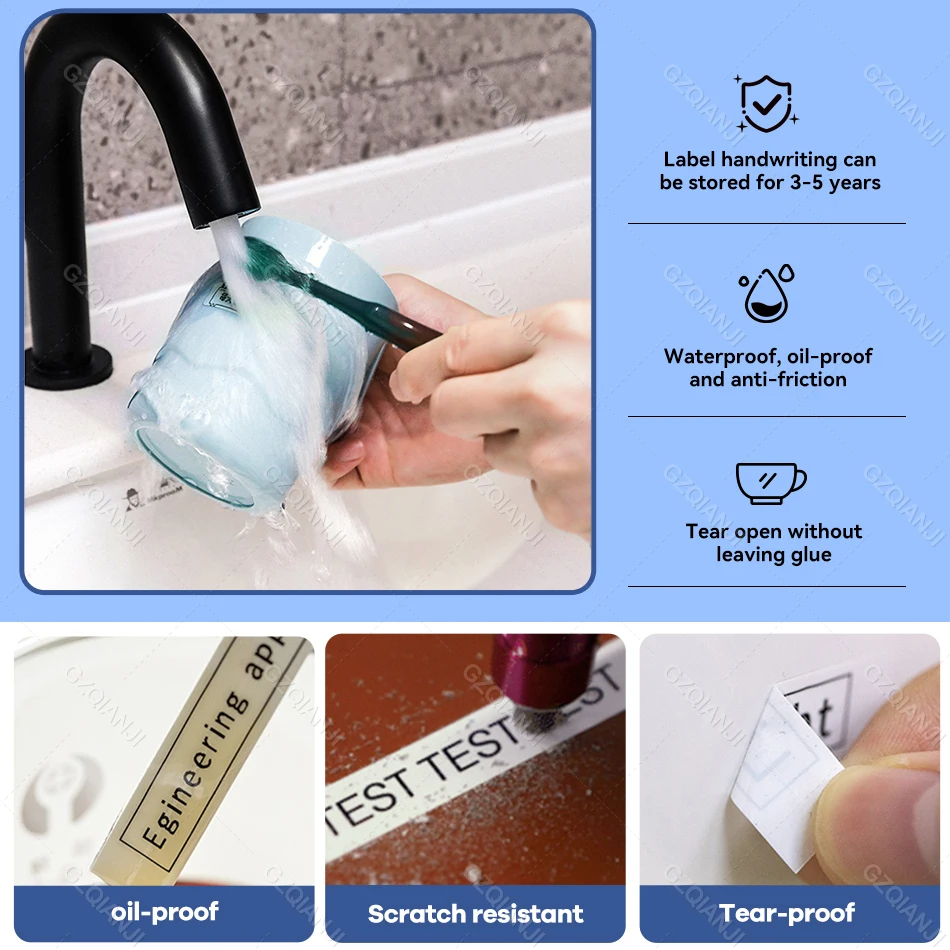 NIIMBOT Cable Label D11 D110 D101 Label Sticker Fiber Wire Network Charging Cable Paper Sticker Adhesive Label Tape Thermal