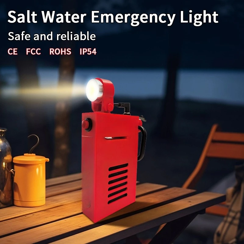 

New Outdoor High-Power Bright Emergency LED Light - Battery-Free, Saltwater-Powered