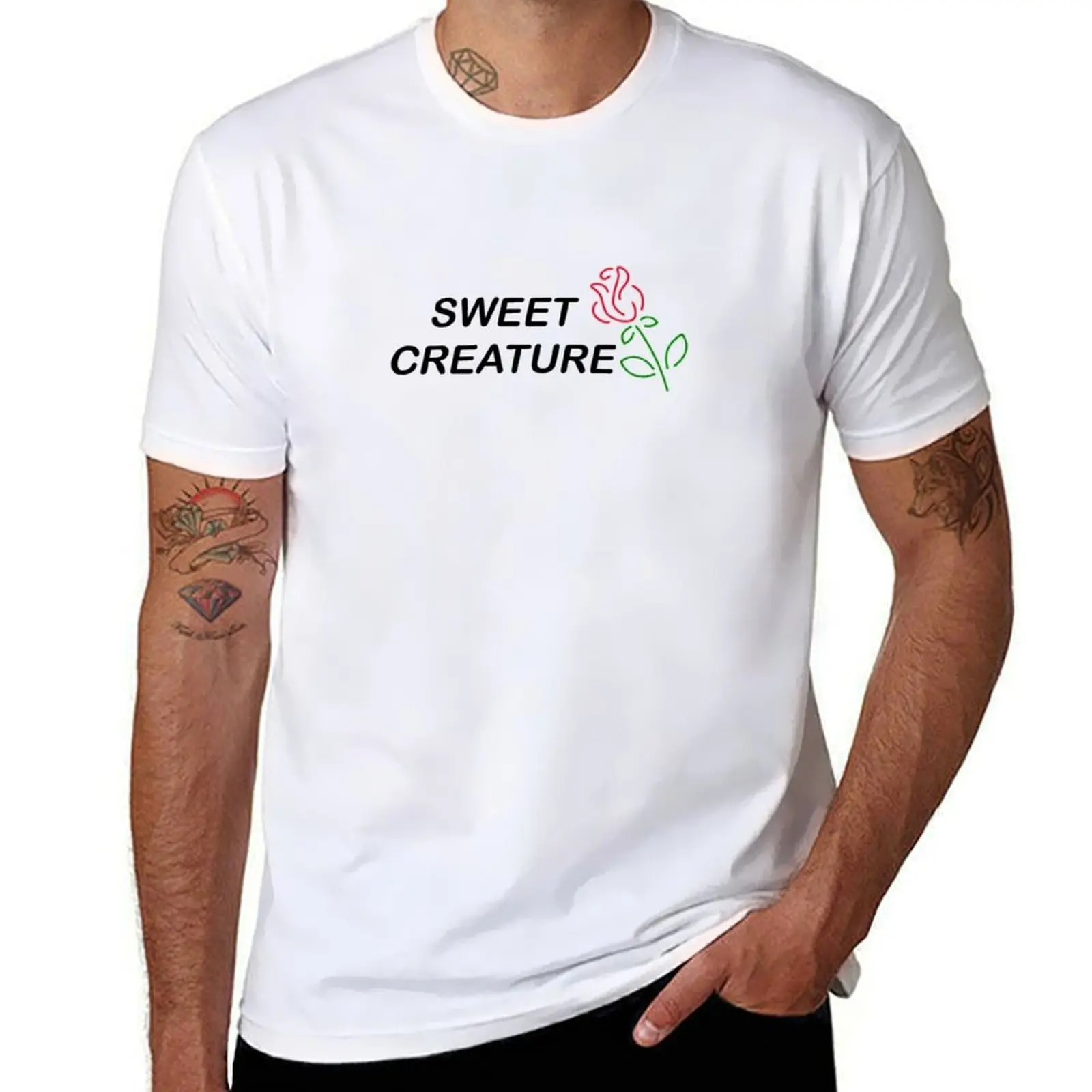 Sweet creature - rose T-Shirt t shirts for man pack cotton man t shirt graphic T-Shirt