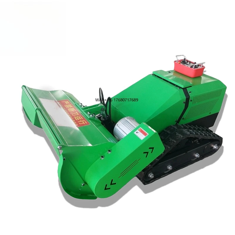 High Efficiency 100% Electric Remote Control Lawn Mower Cordless Grass Cutter Lawn Trimmer for Large Garden Yard Farm