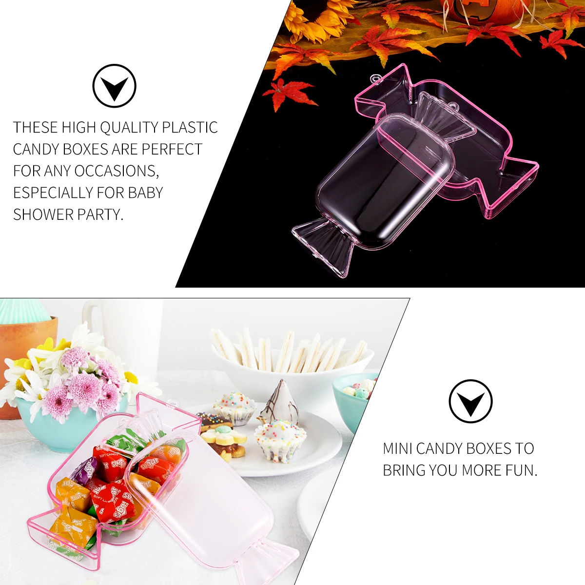 

12 Pcs Candy Box Plastic Case Gift Boxes for Presents Container Transparent Small Polystyrene ( ) Goodies