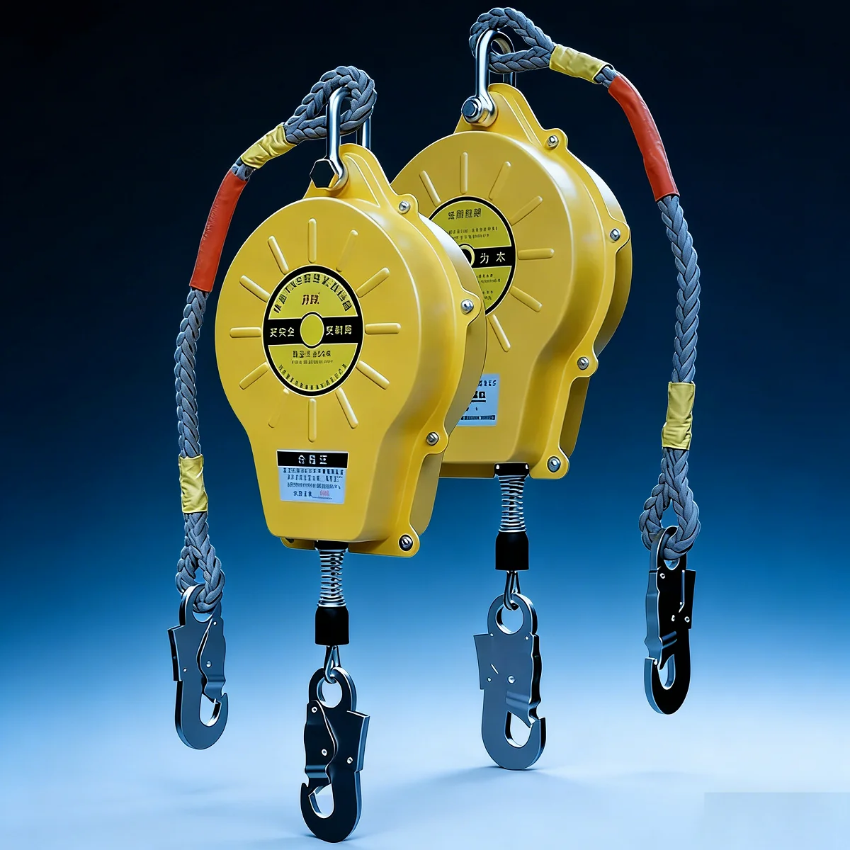 Retractable Fall Arrester 150-300kg Heavy Duty Portable Safety Fall Protection Device 5m/10m/15m for High Altitude Construction