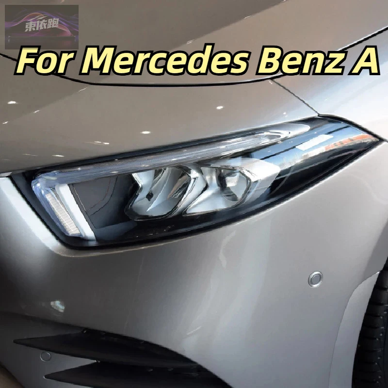 

Для Mercedes Benz A Class W176 W177 A45 A35 AMG 180, оттенок автомобильных фар, черная защитная пленка, прозрачная наклейка из ТПУ, аксессуары