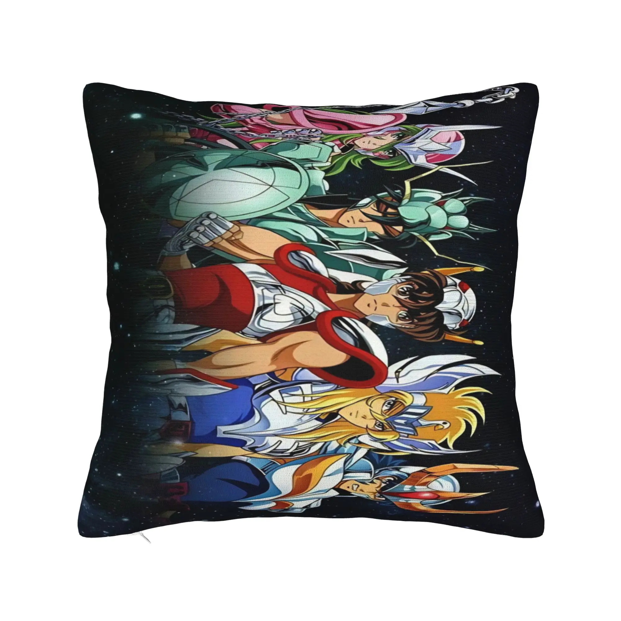 Saint Seiya Gold Saint Pillow Case  Custom Pillow Cover Morden Cushion Cover For Sofa Car Home Decor