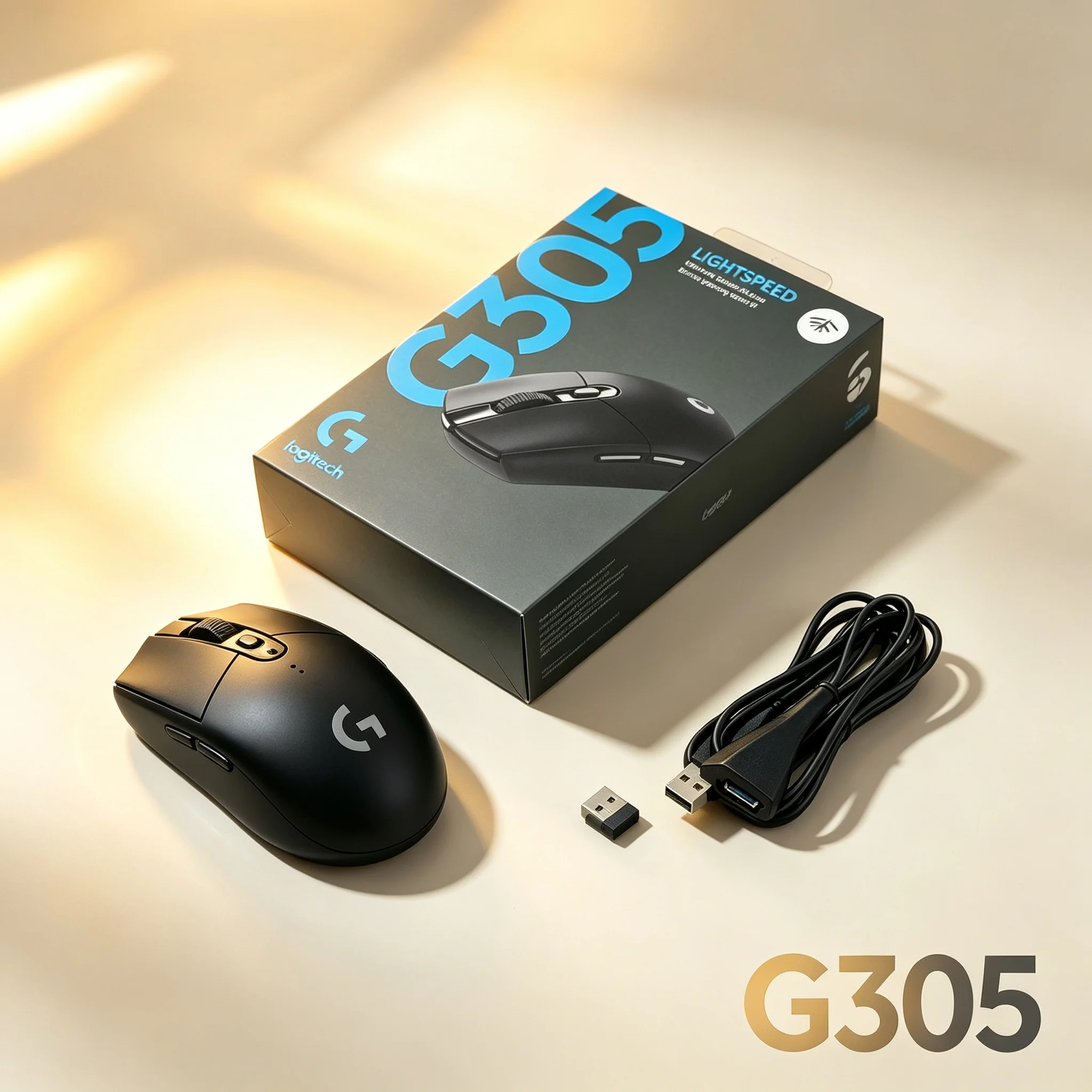 Logitech G305 Wireless Gaming Mouse Comes With Transfer Adapter Cable Optimized Hand Contour Mice For Office Study And Competiti
