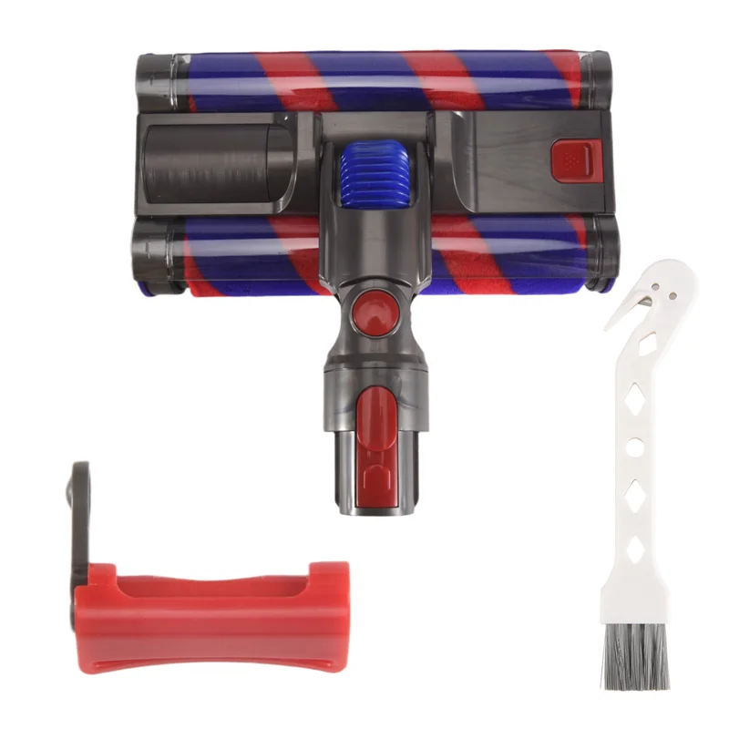 

RR-Двойная роликовая щетка для Dyson V7 V8 V10 V11 V15, насадка для пола, электрическая щетка со светодиодной подсветкой для твердых полов