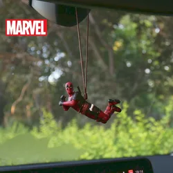 Disney Marvel Deadpool araba kolye aksesuarları film çevre birimleri kapalı Mini süsler oyuncaklar çocuk için sevimli aksiyon figürleri hediyeler